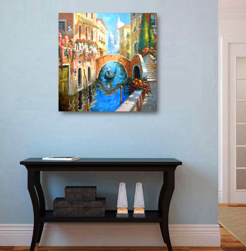 Venice Landscape Painting on Canvas