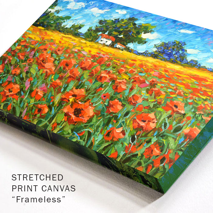 Poppies Landscape painting on canvas