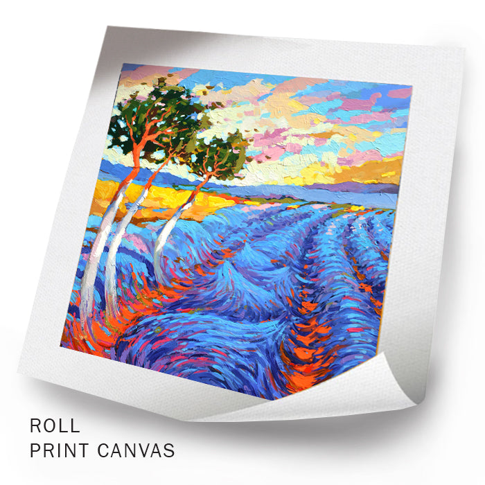 lavender field painting on canvas Dmitry Spiros