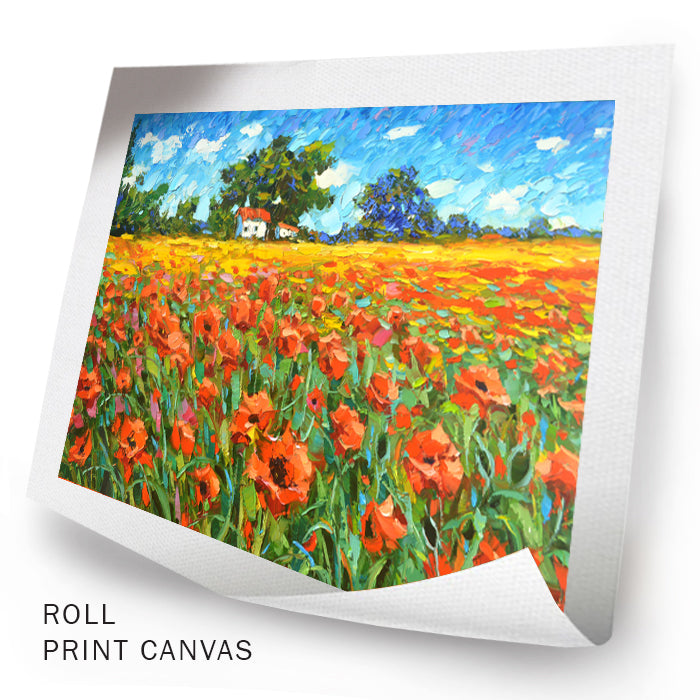 Poppies Landscape painting